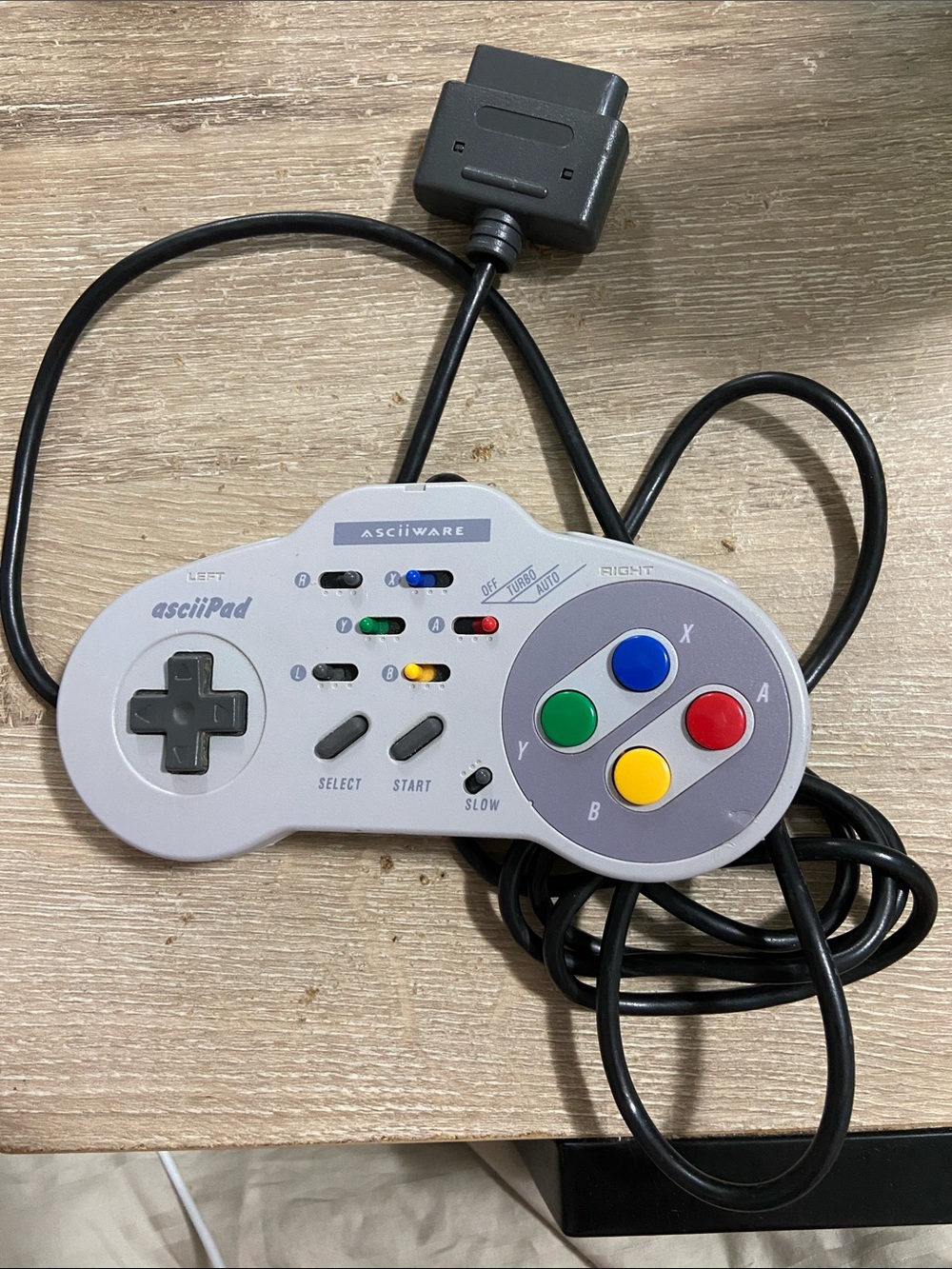 AsciiWare 4900 Asciipad Ascii Pad Turbo Controller for Super Nintendo SNES